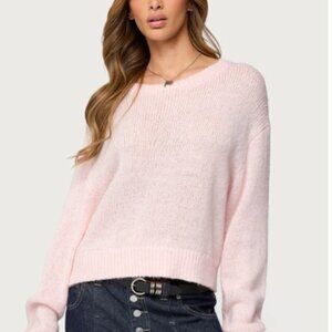 NWOT Edikted Kyrah Oversized Pink Sweater Sz XS
